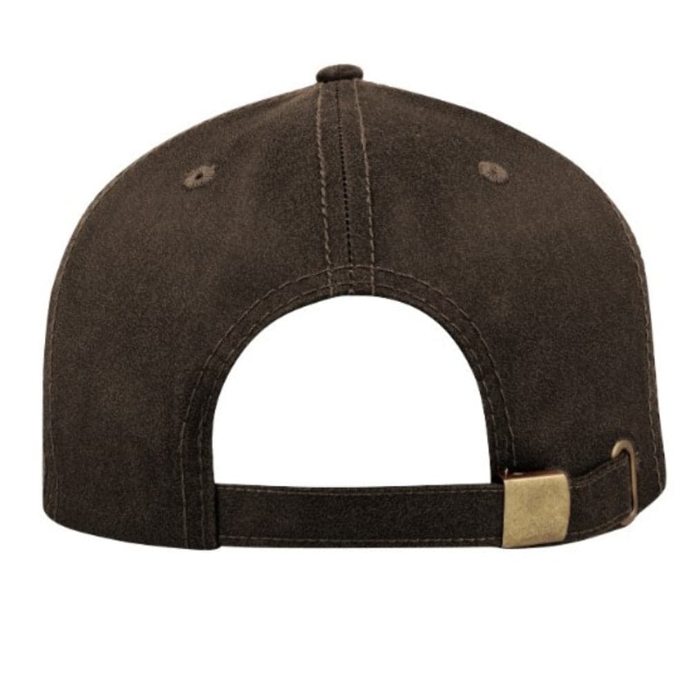 Washed Oil Skin 6P Cap - Camo Green 9