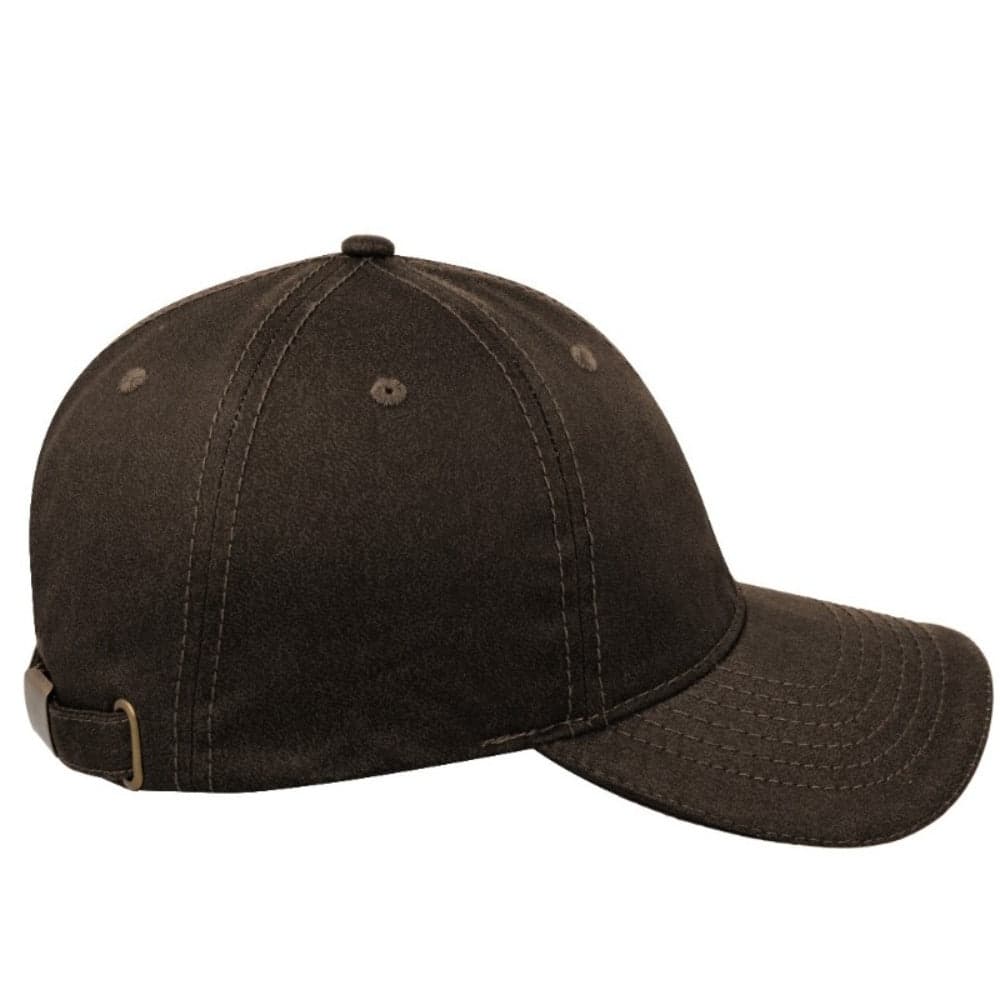 Washed Oil Skin 6P Cap - Camo Green 12