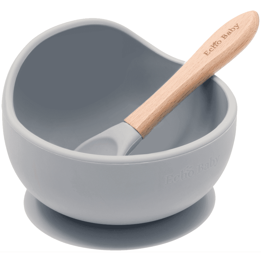 Silicone Suction Bowl and Spoon Set 5