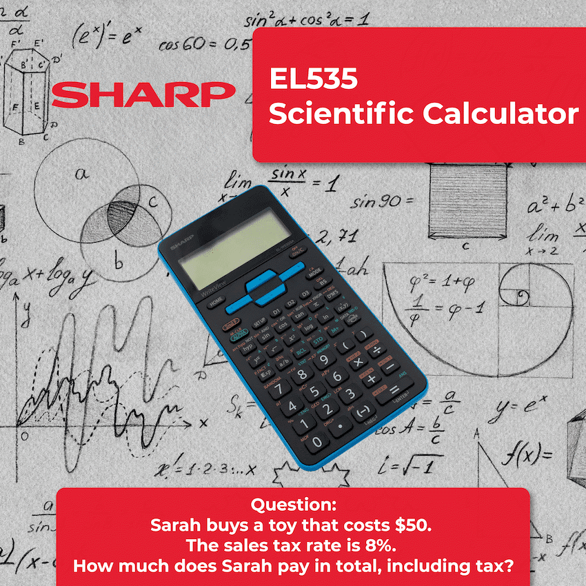 Sharp EL535 Scientific Calculator 7