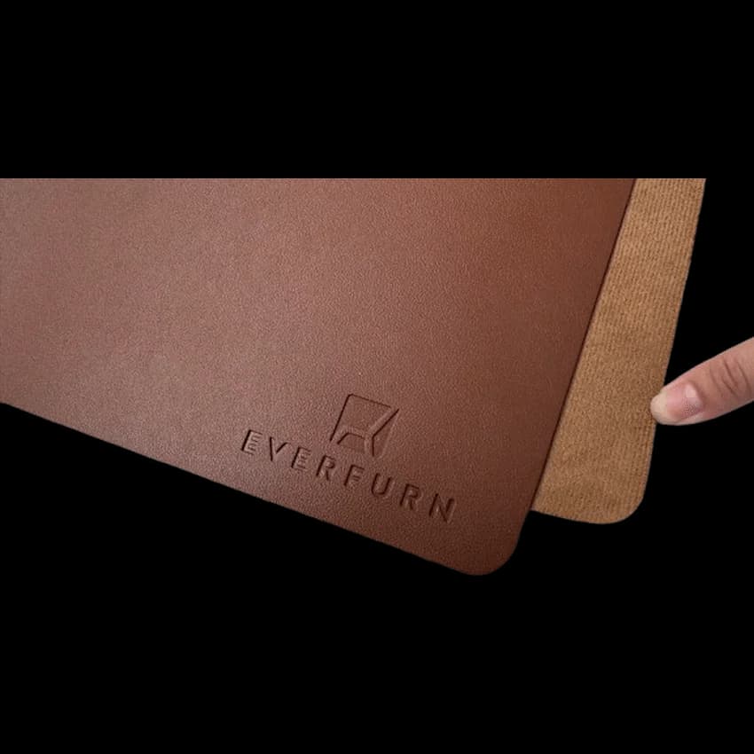 Everfurn Prime Faux Leather Desk Mat 18