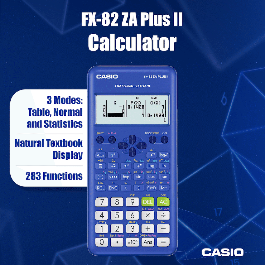 Casio FX-82 ZA Plus II Calculator 9