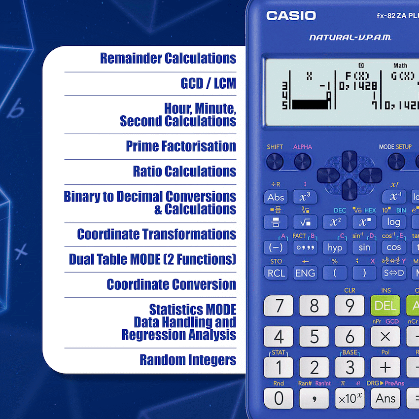 Casio FX-82 ZA Plus II Calculator 10