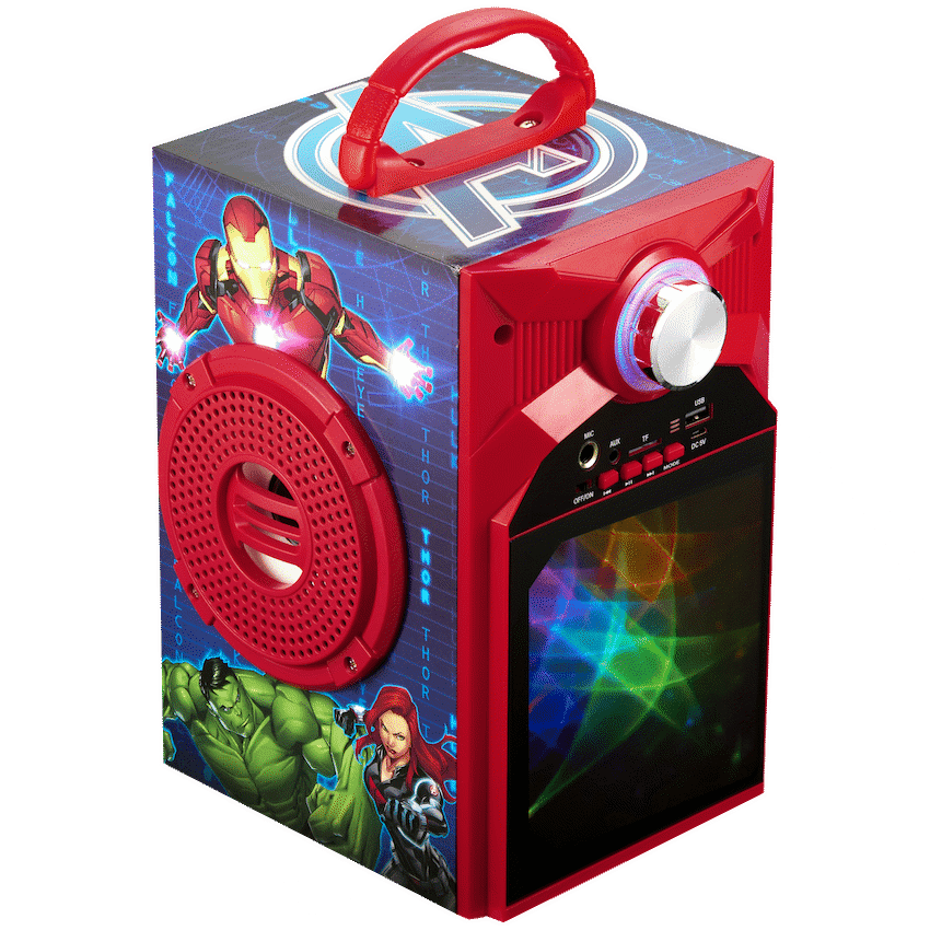 Marvel Avengers Galaxy LED Stars Karaoke Machine with Microphone 6