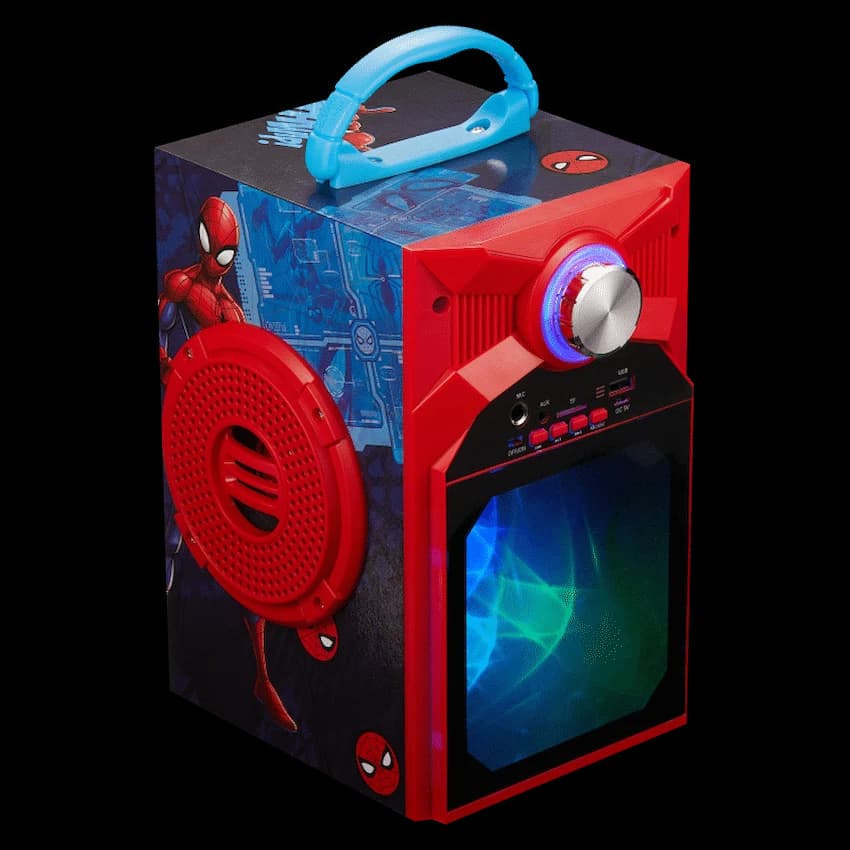 Marvel Avengers Galaxy LED Stars Karaoke Machine with Microphone 10