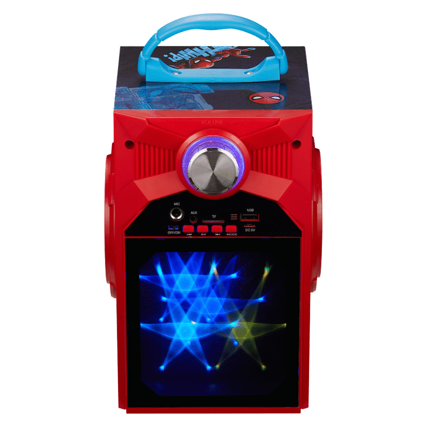 Marvel Avengers Galaxy LED Stars Karaoke Machine with Microphone 12