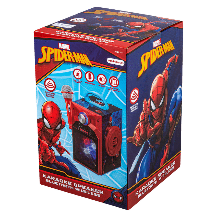 Marvel Avengers Galaxy LED Stars Karaoke Machine with Microphone 13