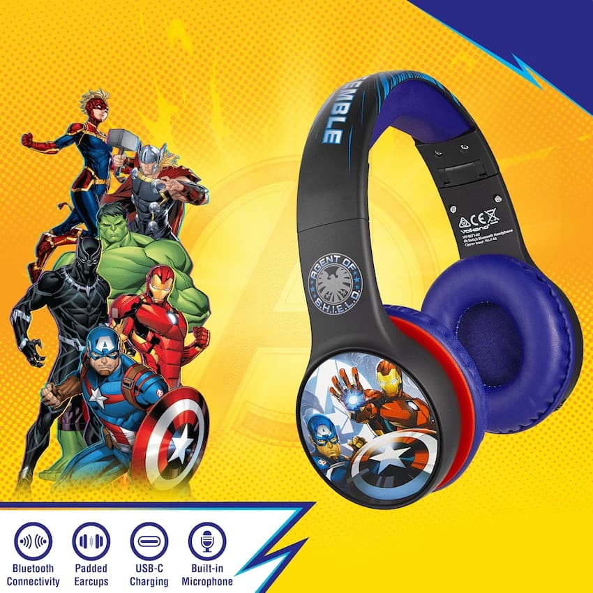 Marvel Avengers Bluetooth Headphones with dB Switch Function 8