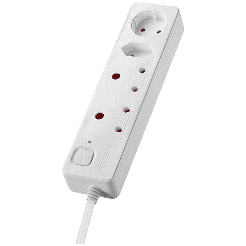 Nexon 4 Way Medium Surge Protected Multiplug 0.5M Black 5