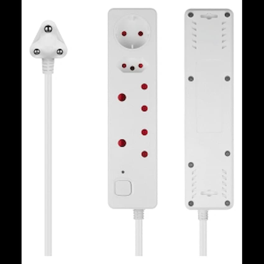 Nexon 4 Way Medium Surge Protected Multiplug 0.5M Black 2