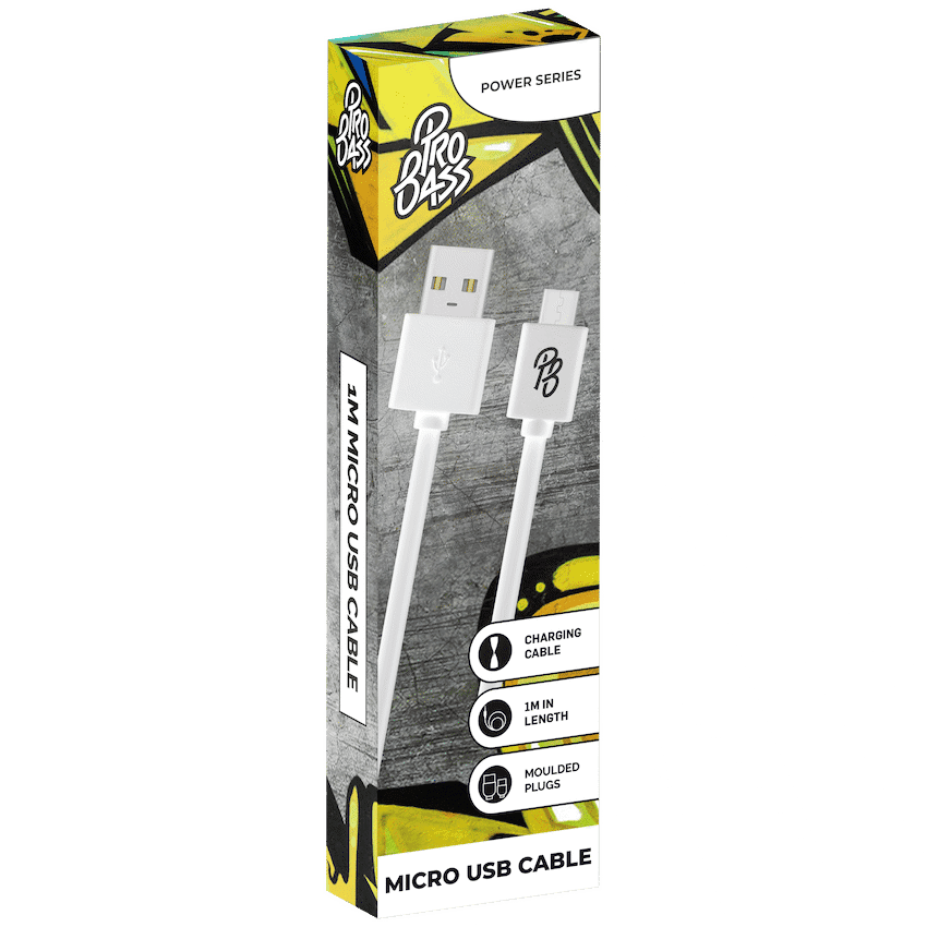 Pro Bass Power Series Boxed Round Micro USB Cable 11