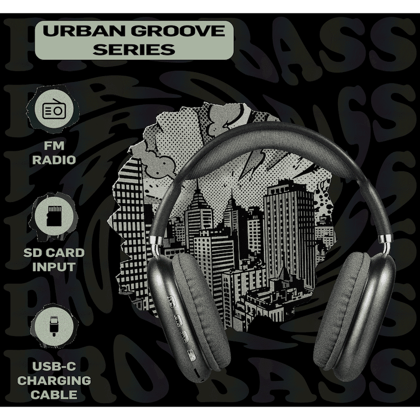 Pro Bass Urban Groove Series Bluetooth Headphones 4