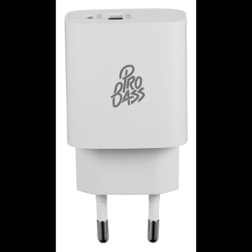 Pro Bass Rapidcharge Series 20w+18w Dual USB and Type-C Wall Charger 2