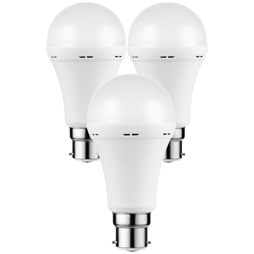 Switched 5w A60 Rechargeable B22 LED Light Bulb CW 5