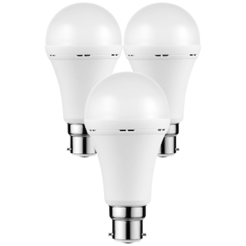 Switched 5w A60 Rechargeable B22 LED Light Bulb CW 6