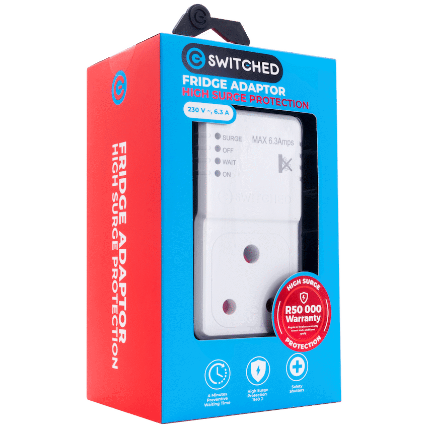 Switched 1-Way Fridge Surge Adaptor 2
