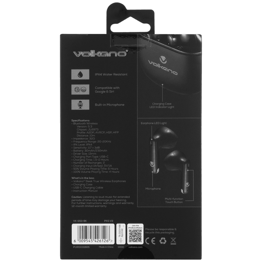 Volkano Sleek Series TWS Earphones 17