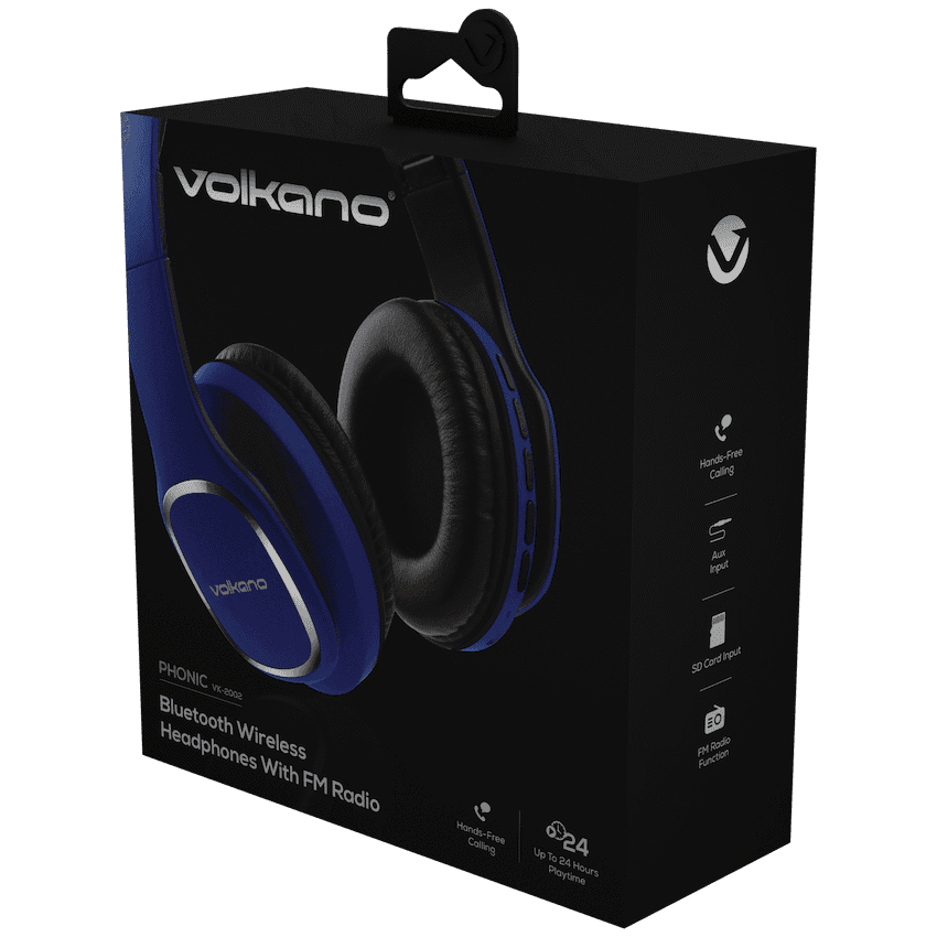 Volkano Phonic Series Bluetooth Full Size Headphones 9