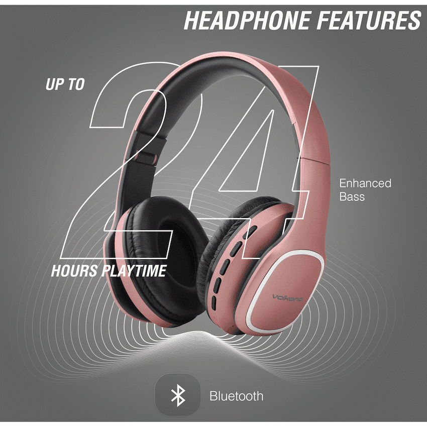 Volkano Phonic Series Bluetooth Full Size Headphones 19