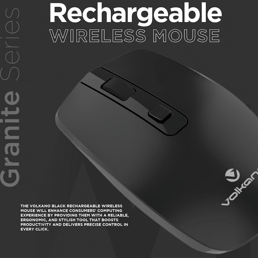 Volkano Granite Series Rechargeable Wireless Mouse 9