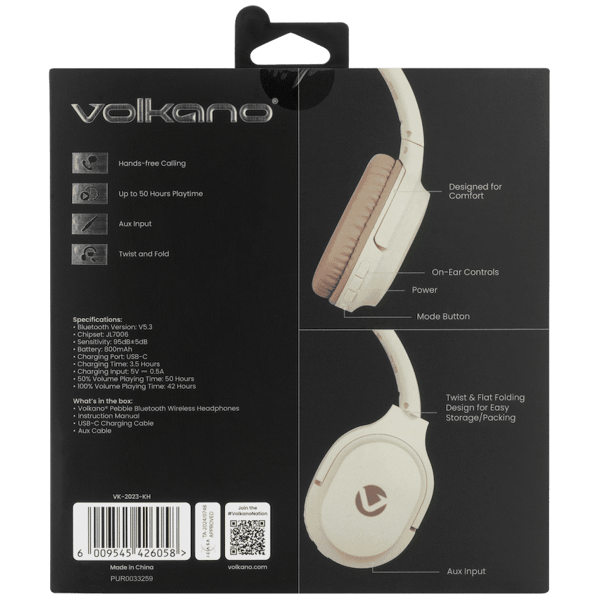 Volkano Pebble Series Bluetooth Headphones 31