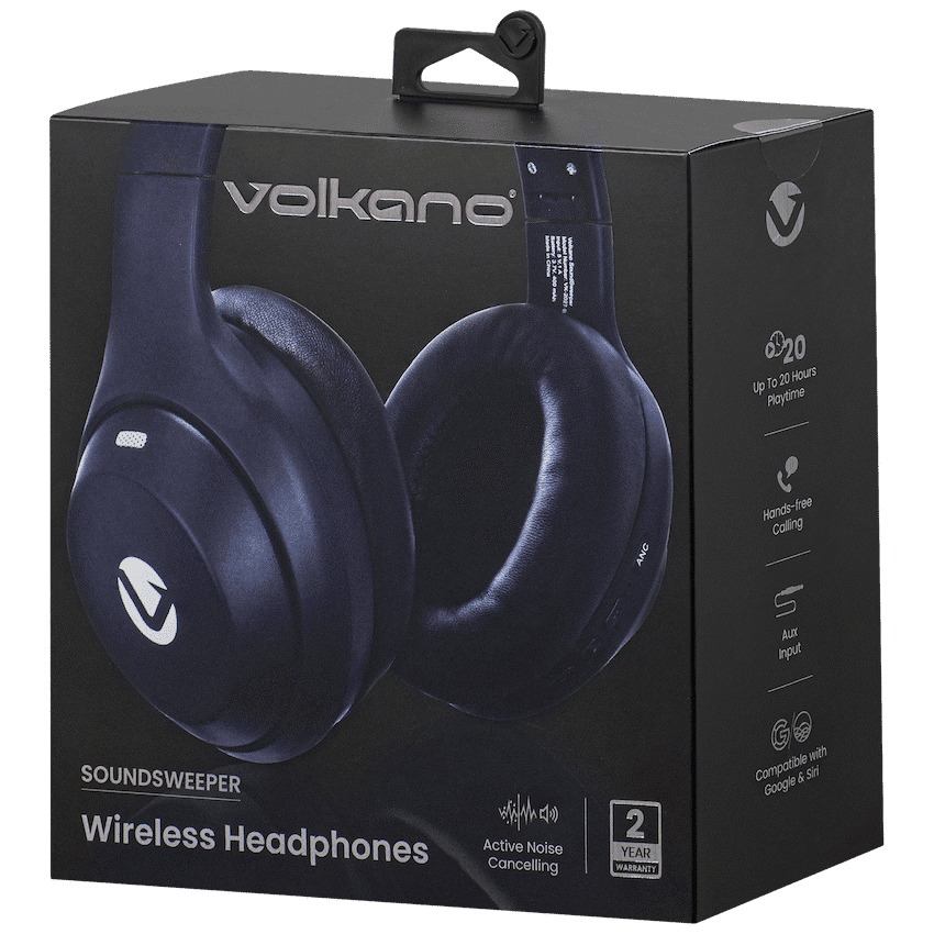 Volkano SoundSweeper Series Active Noise Cancelling bluetooth Headphones 18
