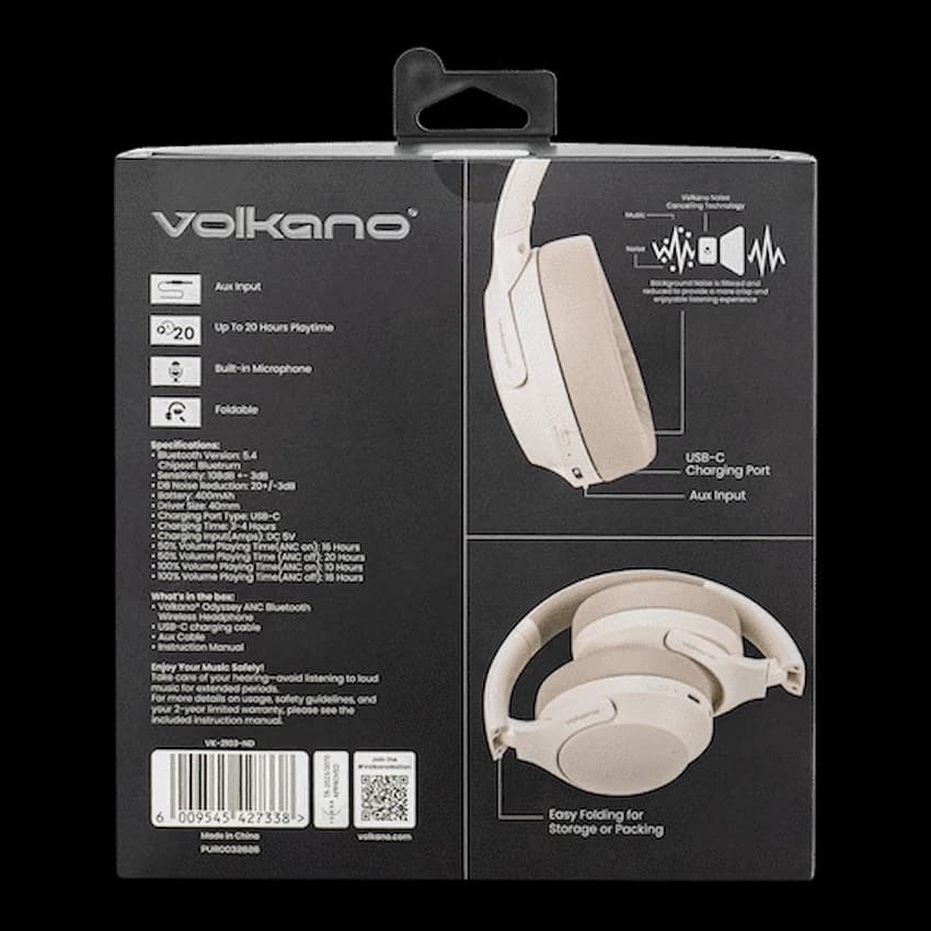 Volkano Odyssey ANC Bluetooth Wireless Headphone 15
