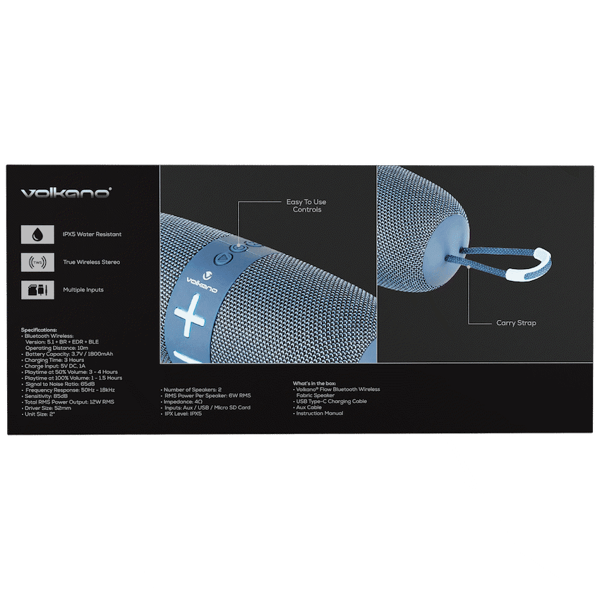 Volkano Flow Series Portable Bluetooth Speaker 23
