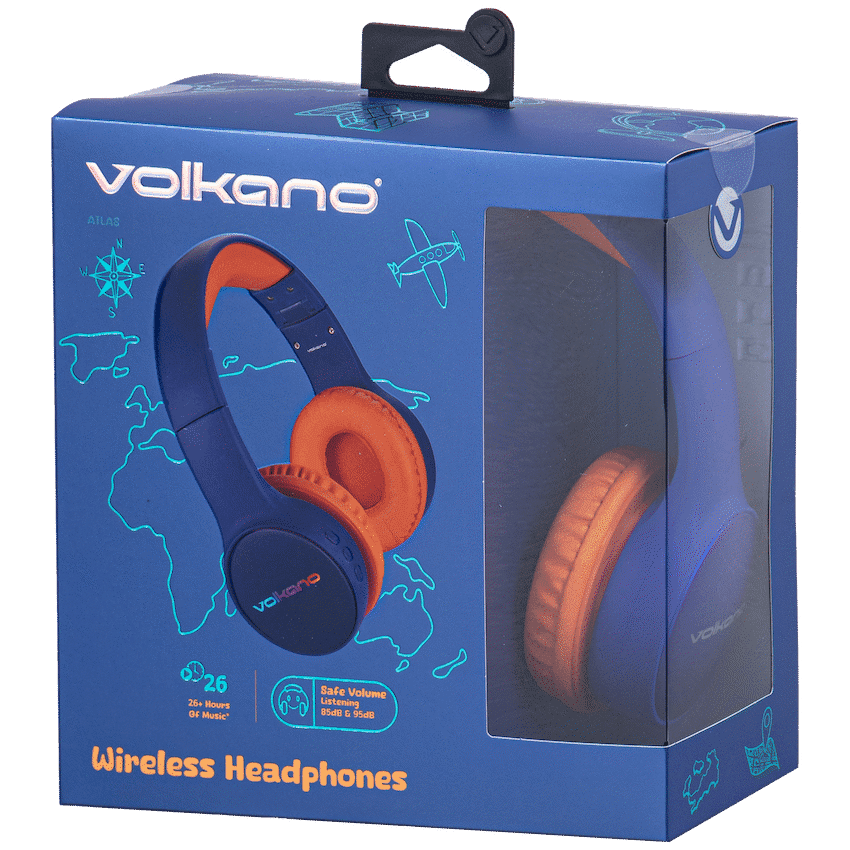 Volkano Atlas Bluetooth Padded Headphones with dB Switch Function 6