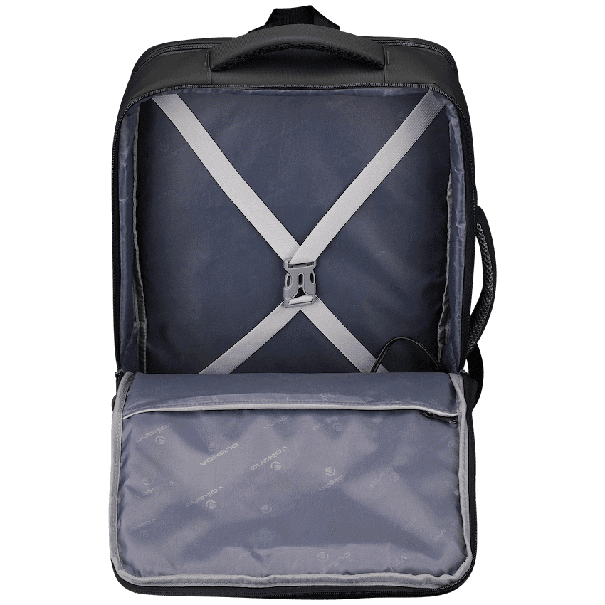 Volkano Under-Seat Traveller Backpack Black 6