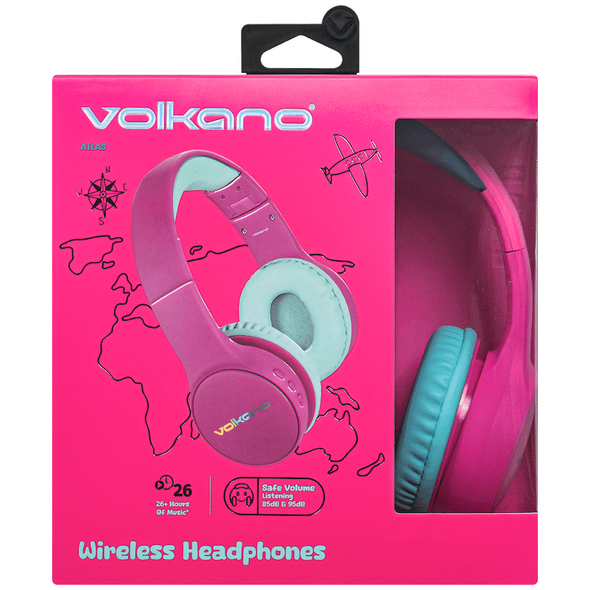 Volkano Atlas Bluetooth Padded Headphones with dB Switch Function 3