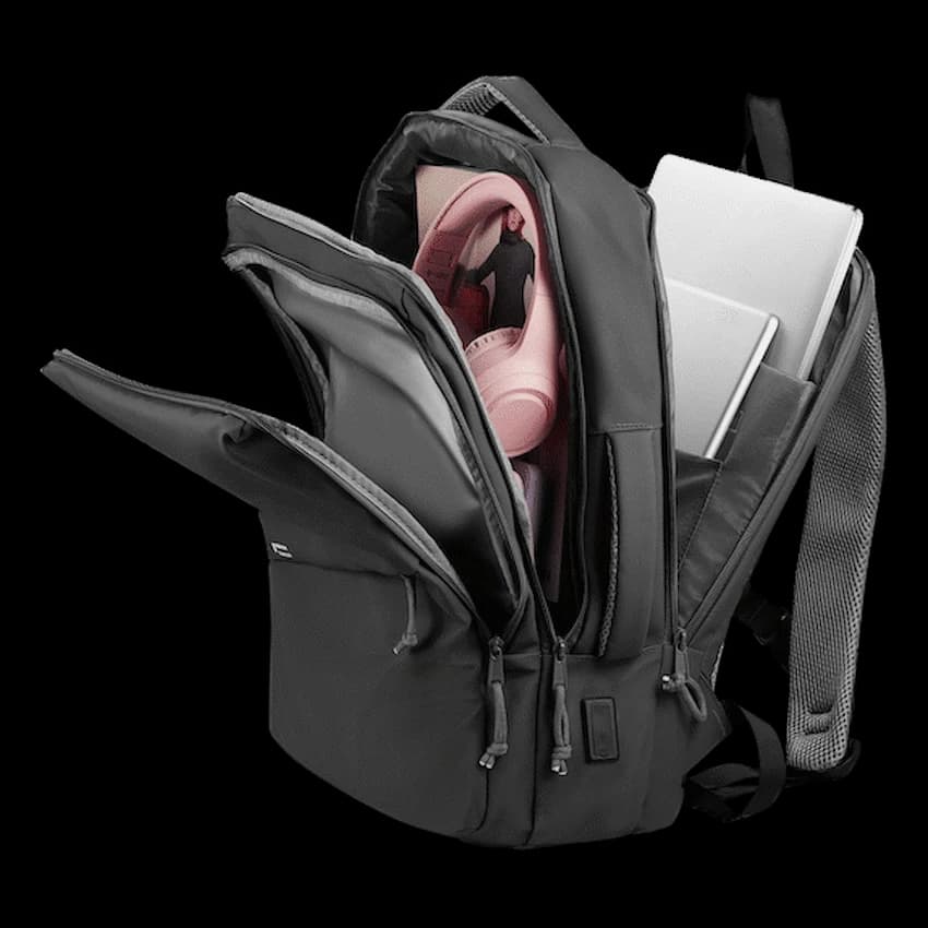 Volkano Under-Seat Traveller Backpack Black 2