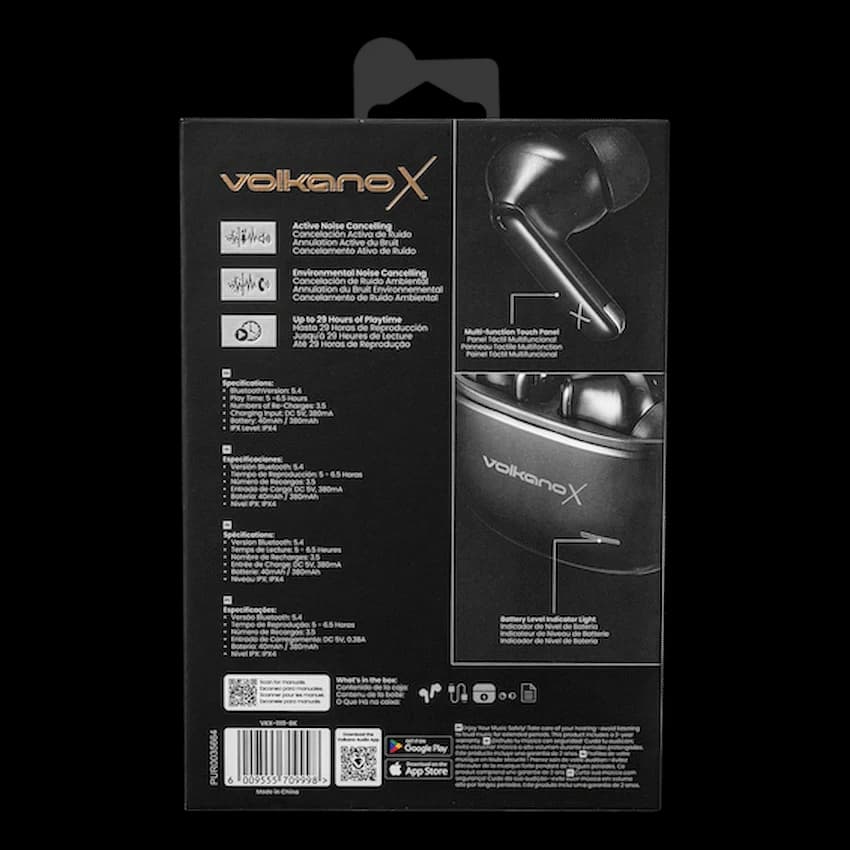 VolkanoX VXT200S Hybrid ANC TWS Earphones 17