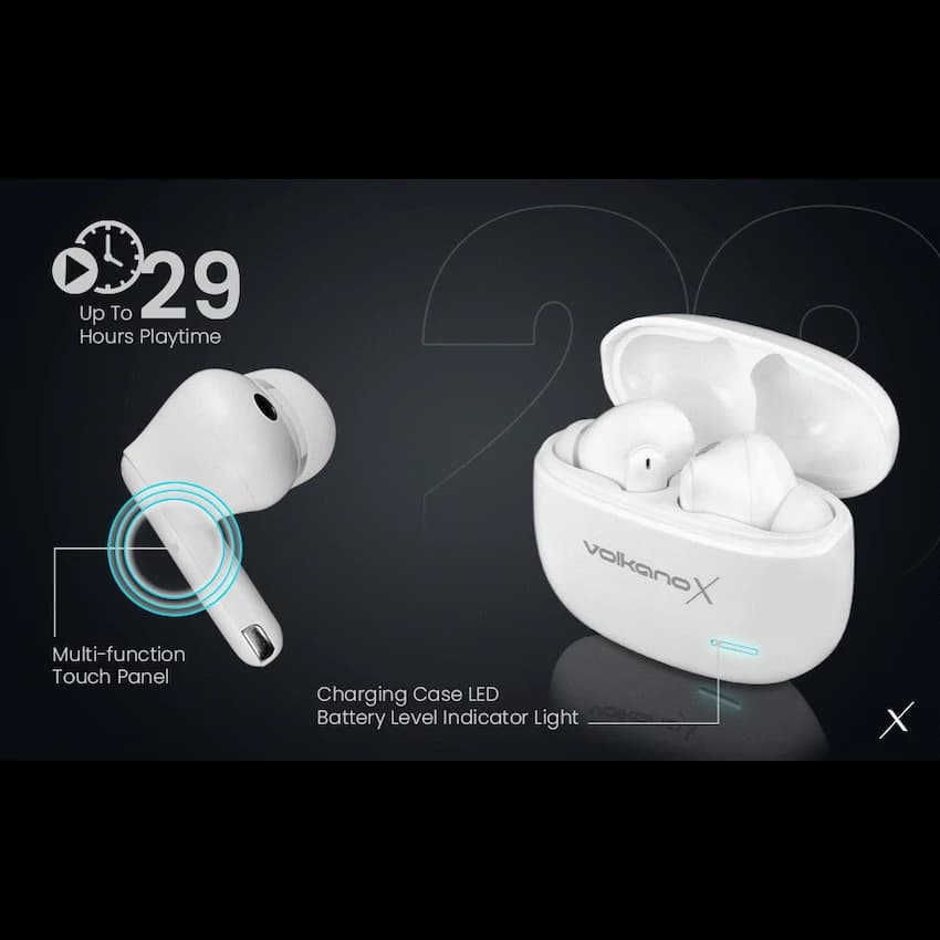 VolkanoX VXT200S Hybrid ANC TWS Earphones 30