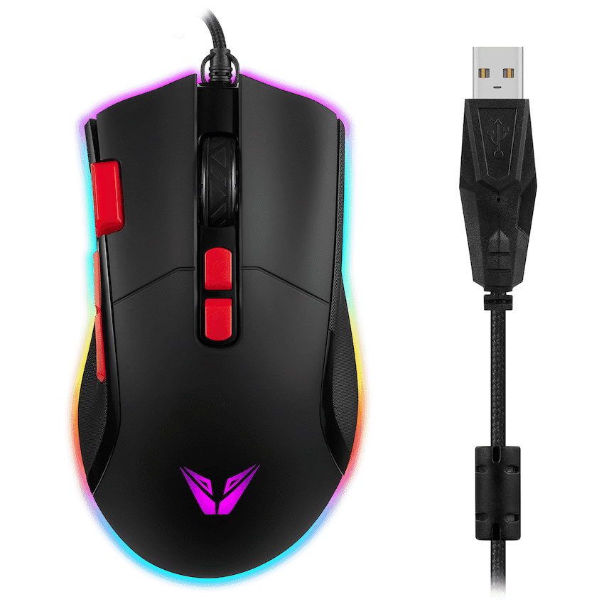 VX Gaming Morpheus Series Wired RGB Mouse with Braided Cable 5