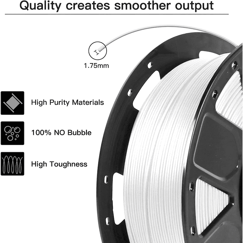 Ender PLA Filament - White (1kg) 3