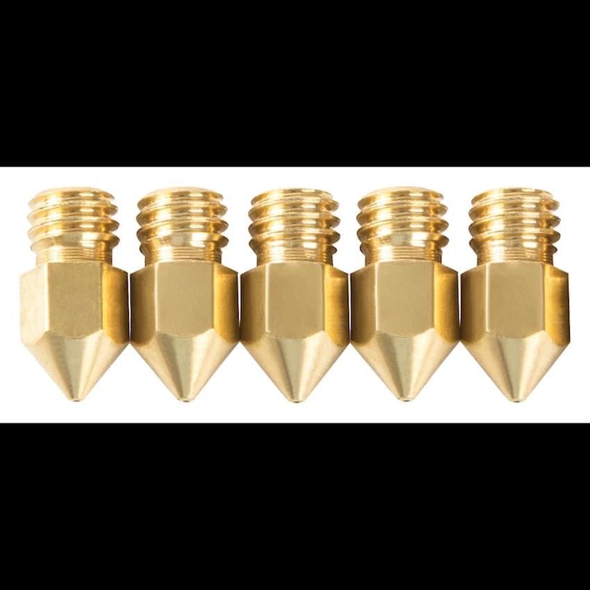 Creality M6 0.4mm Brass Nozzle - Big Head - 5 Pcs 2