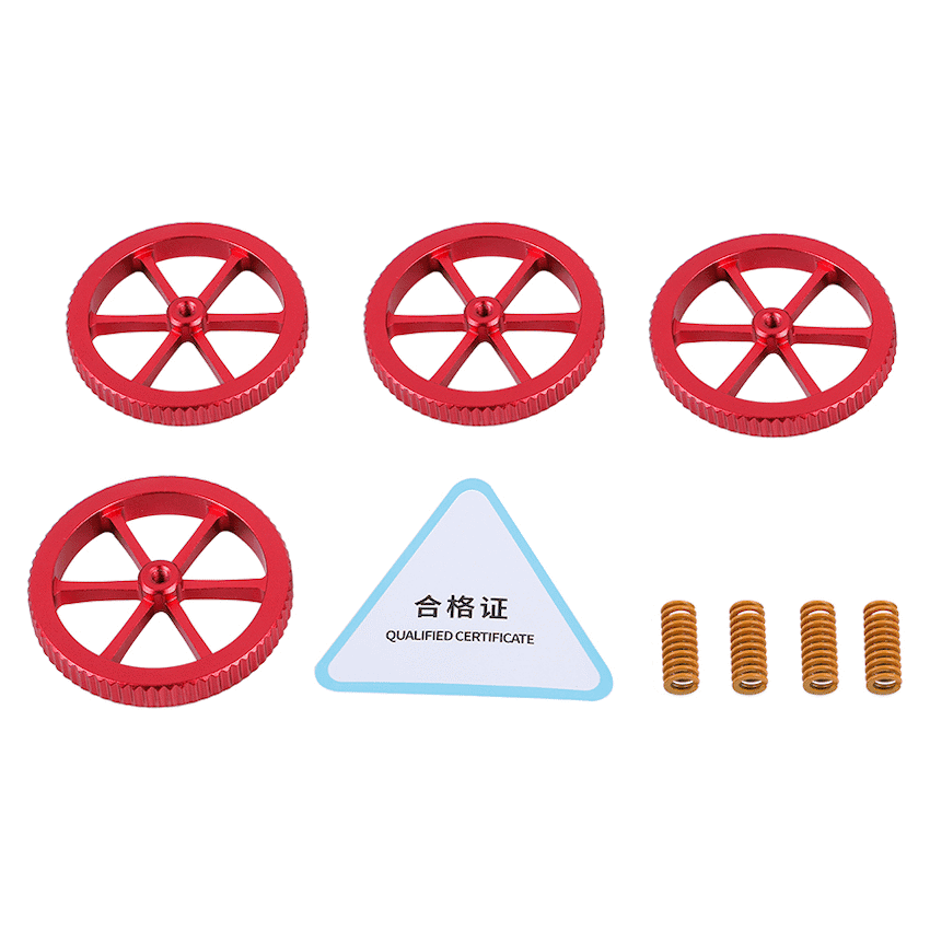 Creality Levelling Kit Springs and Screw Wheel set of 4 4