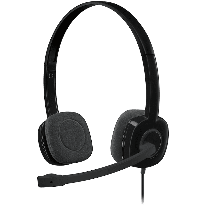 Logitech(R) H151 Stereo Wired Headset - Black 1