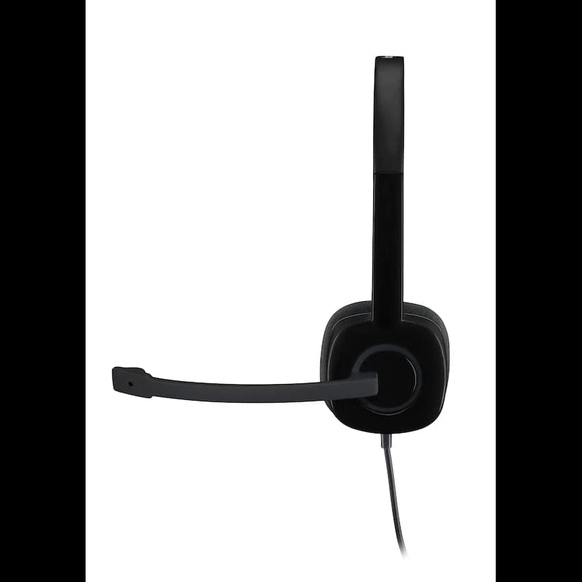 Logitech(R) H151 Stereo Wired Headset - Black 4
