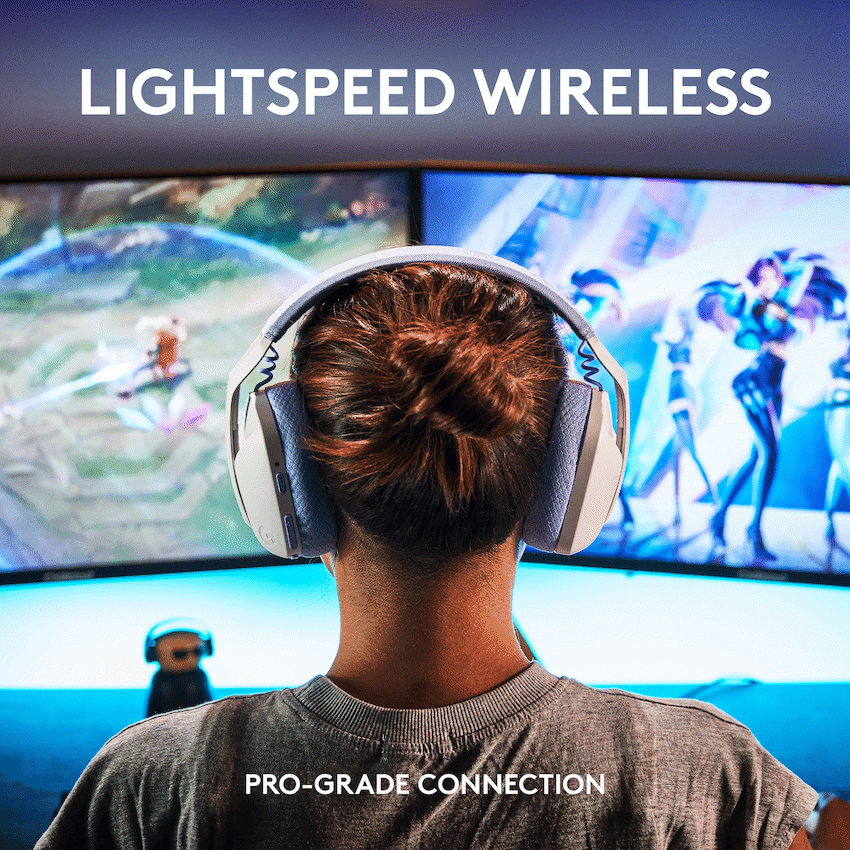 Logitech(R) G435 LIGHTSPEED Wireless Gaming Headset - White 2