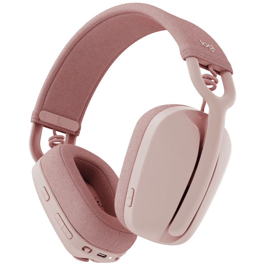Logitech(R) Zone Vibe 100 Wireless Headphones - Rose 1