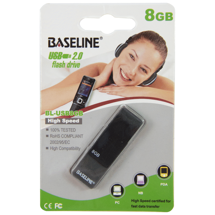 Baseline USB 8GB Flash Drive 1