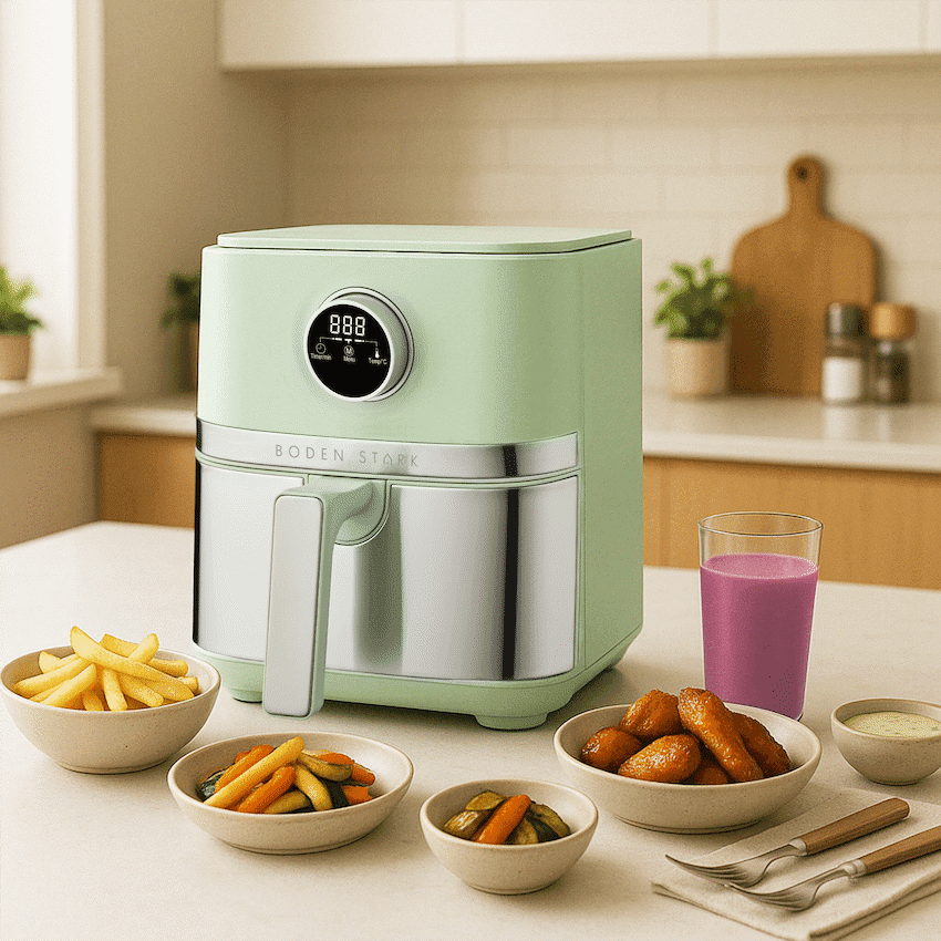 Boden Stark 5.0L Digital Air Fryer Green 7