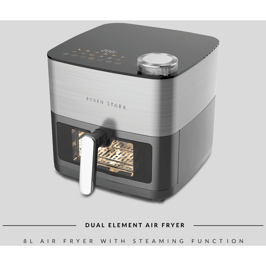 Boden Stark 8l Dual Element Air Fryer with Steaming Function 13