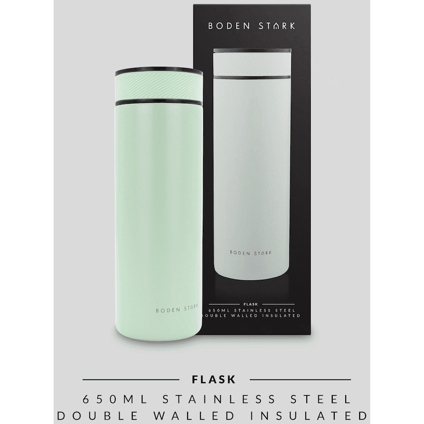 Boden Stark 650ml Travel Flask - Green 6