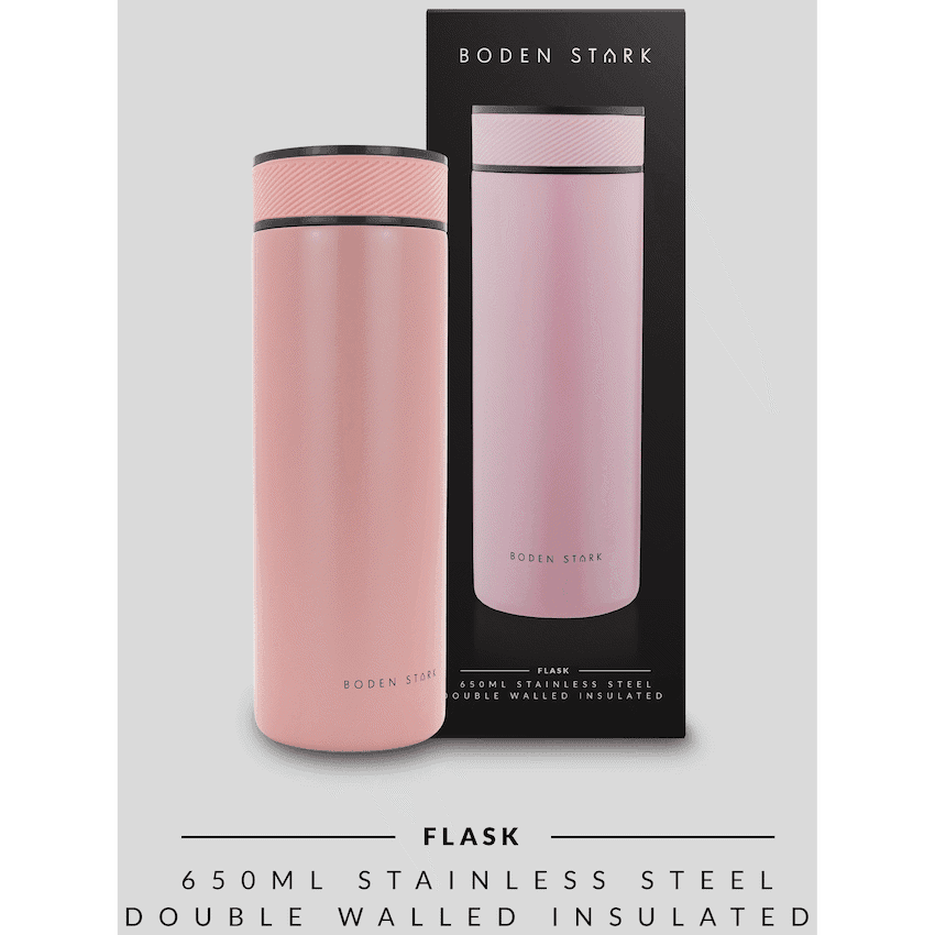 Boden Stark 650ml Flask - Pink 4