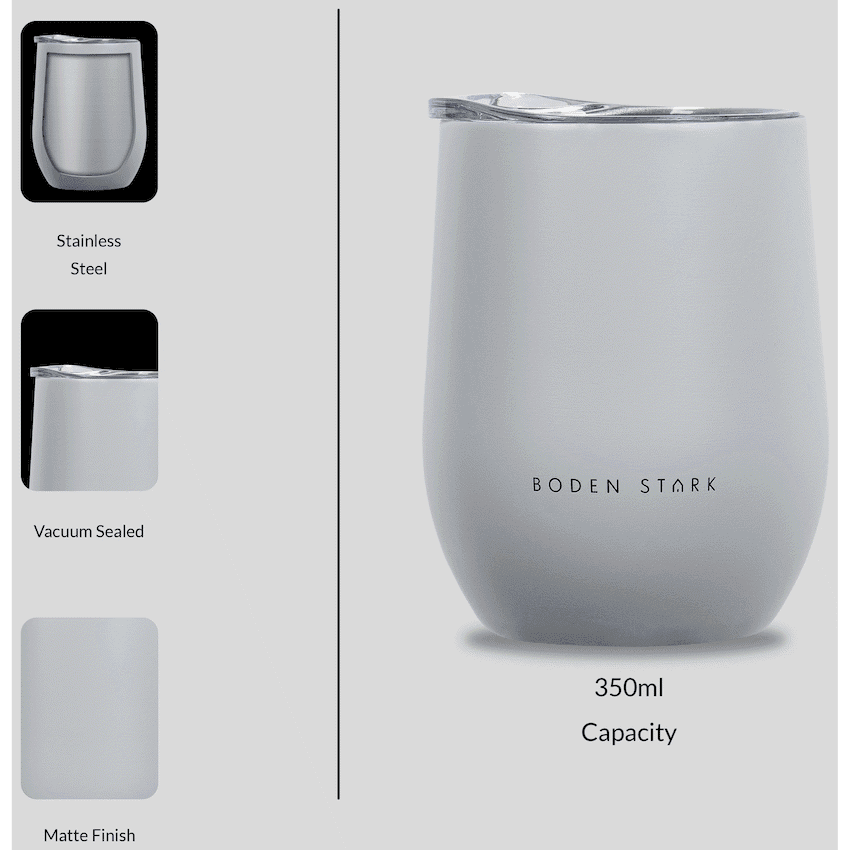 Boden Stark Tumbler 350ml Grey 4