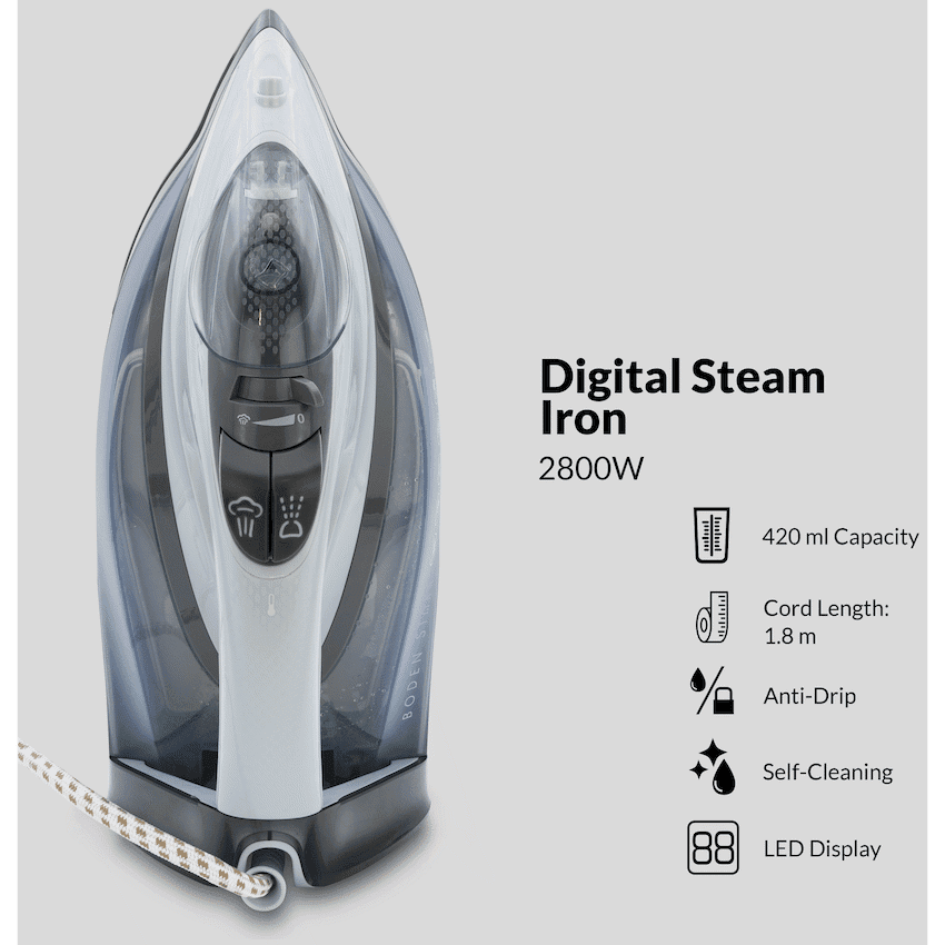 Boden Stark 2800w Digital Steam Iron 3
