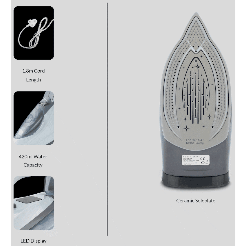 Boden Stark 2800w Digital Steam Iron 4